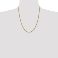 14k 2mm Semi-solid 3-Wire Wheat Chain-BC127-22