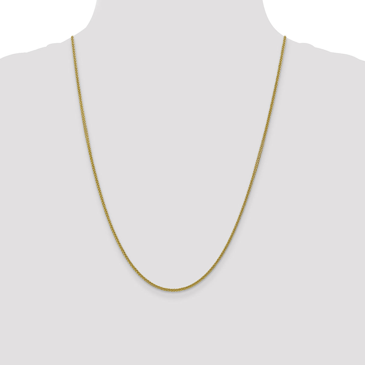 14k 2mm Semi-solid 3-Wire Wheat Chain-BC127-24