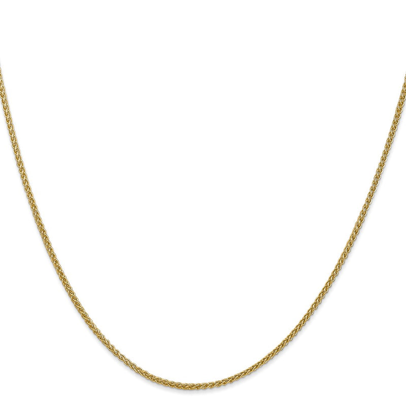 14K 24 inch 1.55mm Semi-Solid Wheat with Lobster Clasp Chain-BC128-24