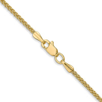 14K 24 inch 1.55mm Semi-Solid Wheat with Lobster Clasp Chain-BC128-24