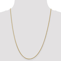 14K 24 inch 1.55mm Semi-Solid Wheat with Lobster Clasp Chain-BC128-24