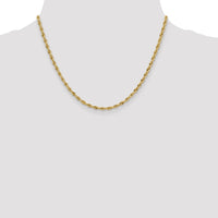 14K 18 inch 3mm Semi Solid Rope with Lobster Clasp Chain-BC133-18