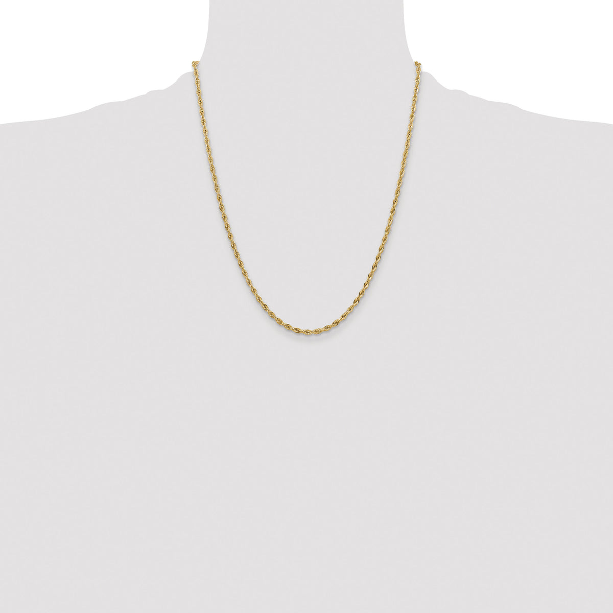 14ky 3.0mm Semi-Solid Rope Chain-BC133-22