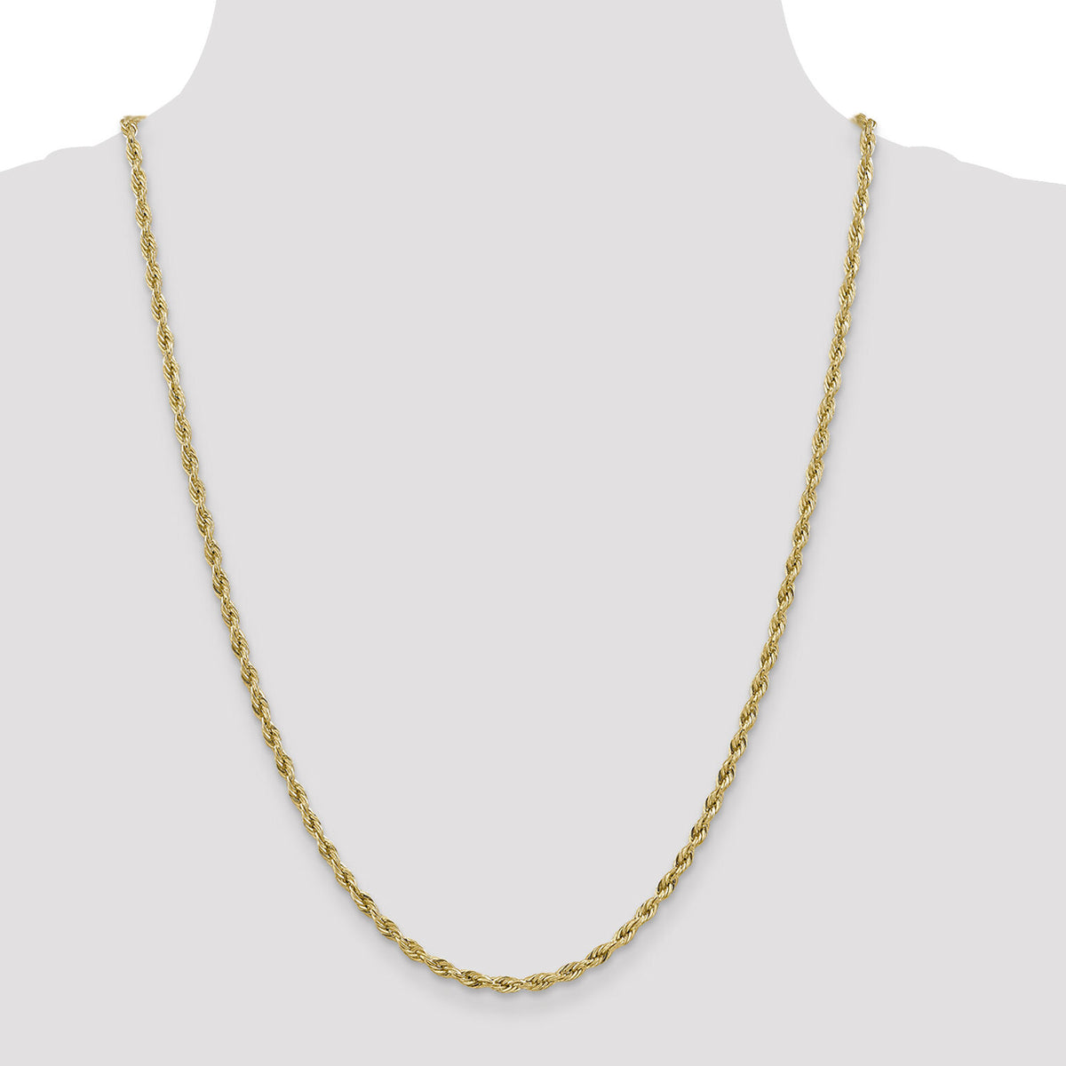 14ky 3.0mm Semi-Solid Rope Chain-BC133-24