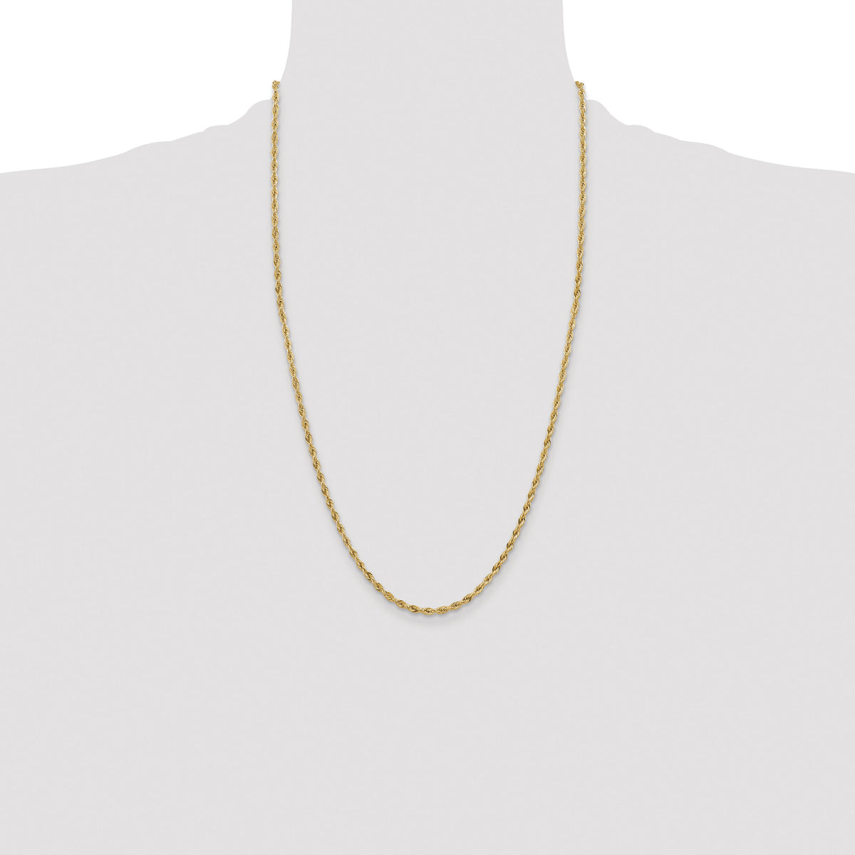 14ky 3.0mm Semi-Solid Rope Chain-BC133-26