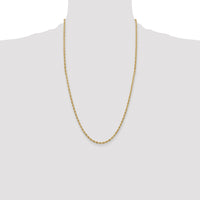 14ky 3.0mm Semi-Solid Rope Chain-BC133-26