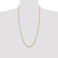 14ky 3.0mm Semi-Solid Rope Chain-BC133-28