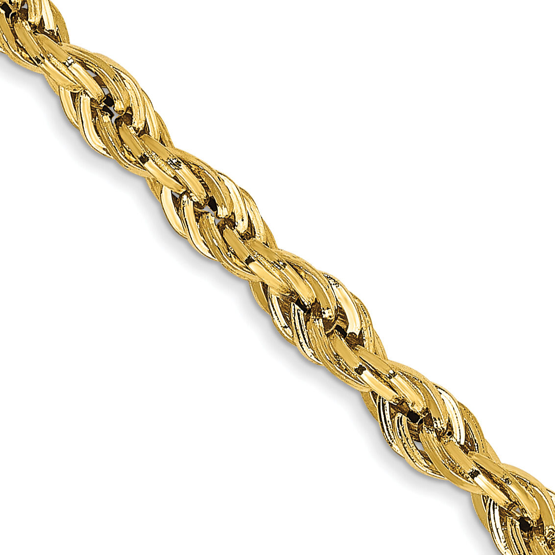 14ky 3.0mm Semi-Solid Rope Chain-BC133-22