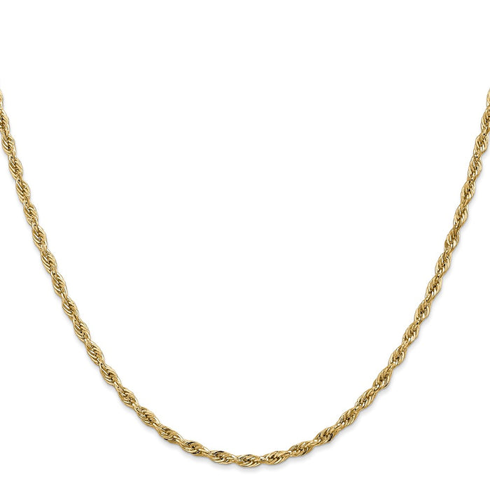 14K 24 inch 2.8mm Semi Solid Rope with Lobster Clasp Chain-BC134-24