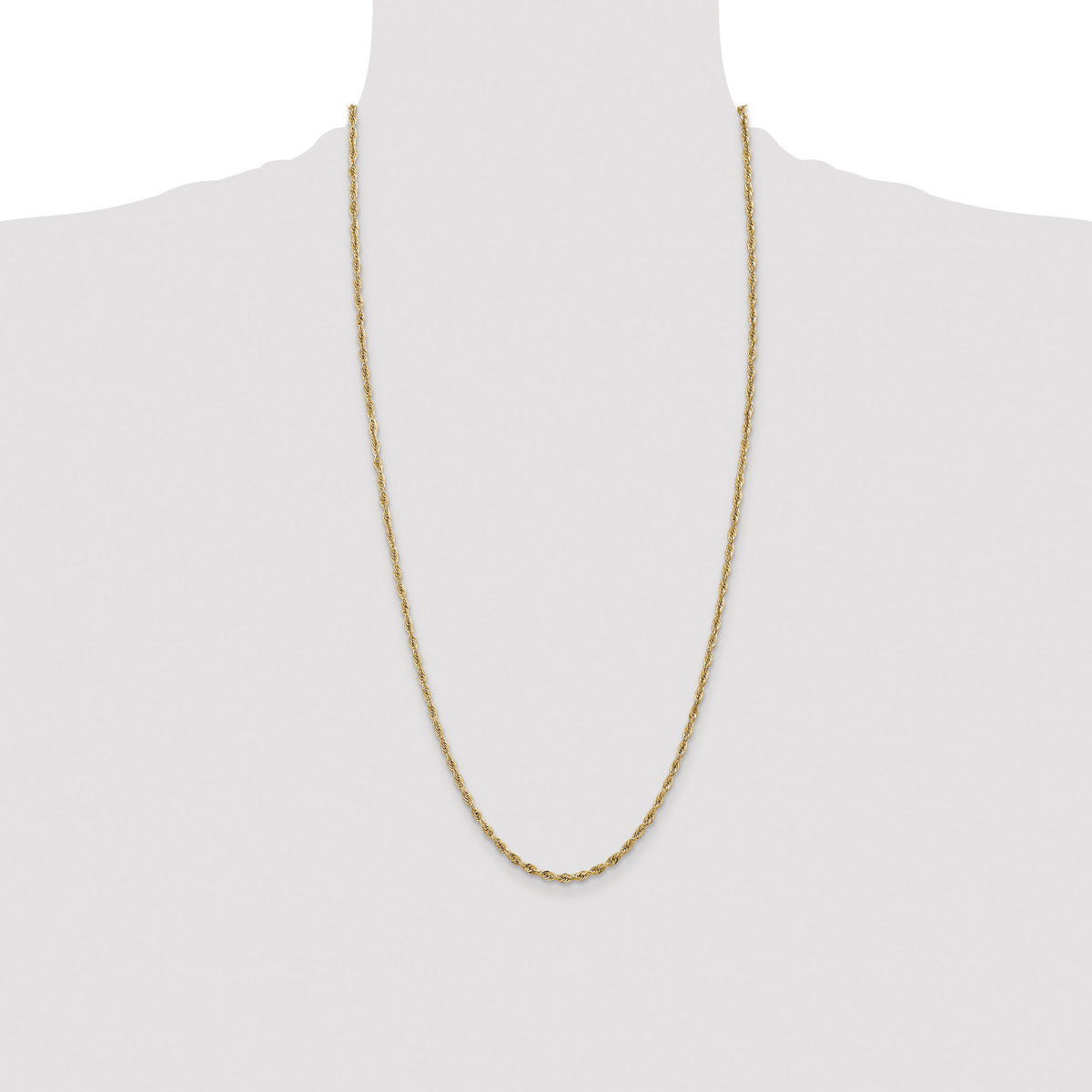 14ky 2.8mm Semi-Solid Rope Chain-BC134-28