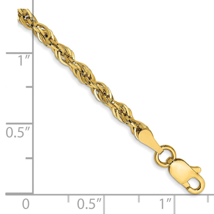 14ky 2.8mm Semi-Solid Rope Chain-BC134-8