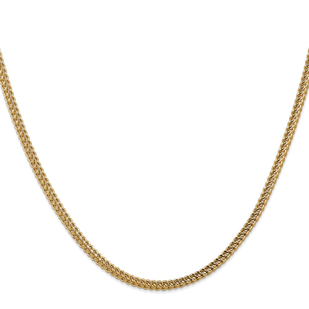 14K 18 inch 3mm Semi-Solid Franco with Fancy Lobster Clasp Chain-BC135-18