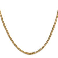 14k 3mm Semi-Solid Franco Chain-BC135-24