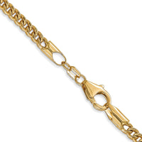 14K 18 inch 3mm Semi-Solid Franco with Fancy Lobster Clasp Chain-BC135-18