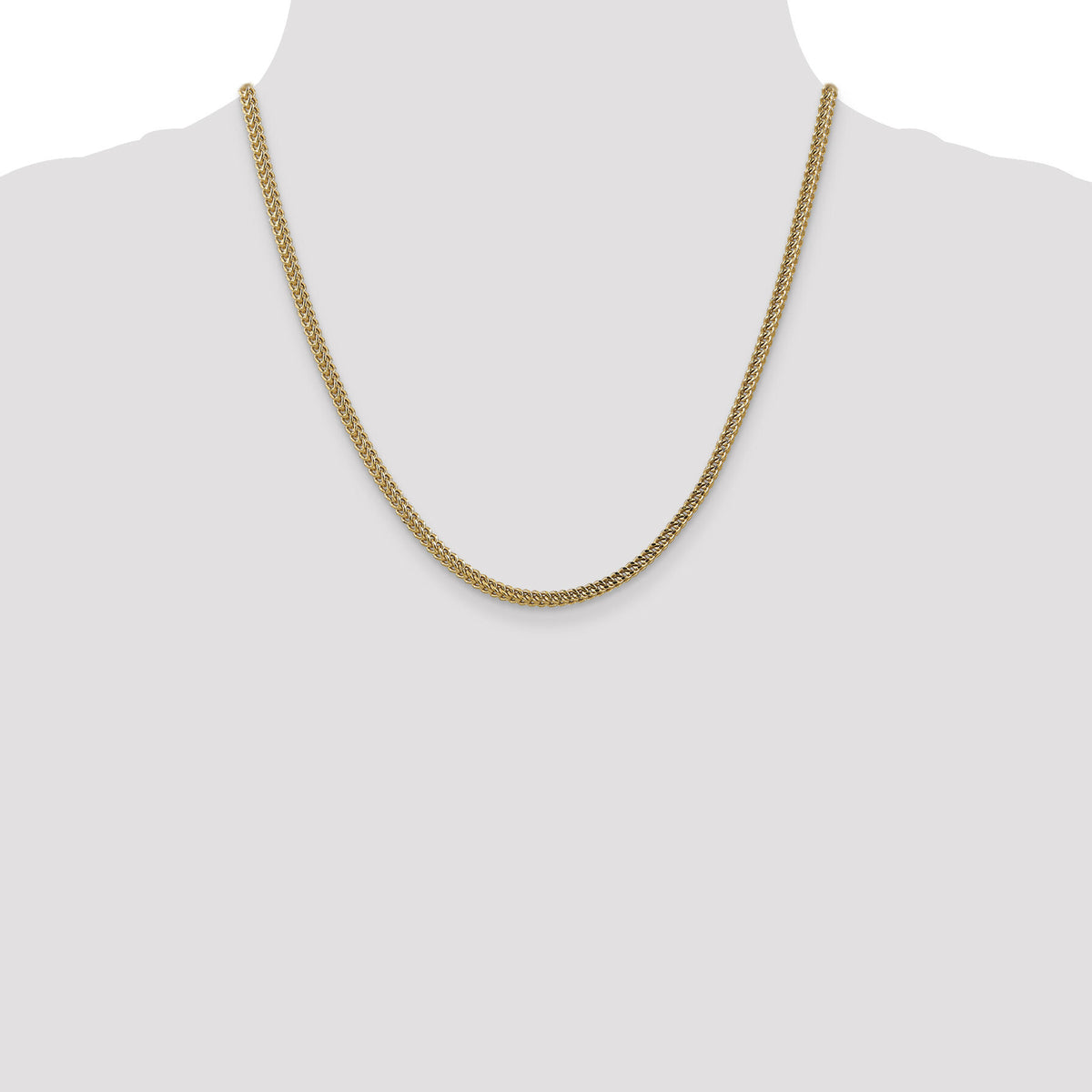 14k 3mm Semi-Solid Franco Chain-BC135-20