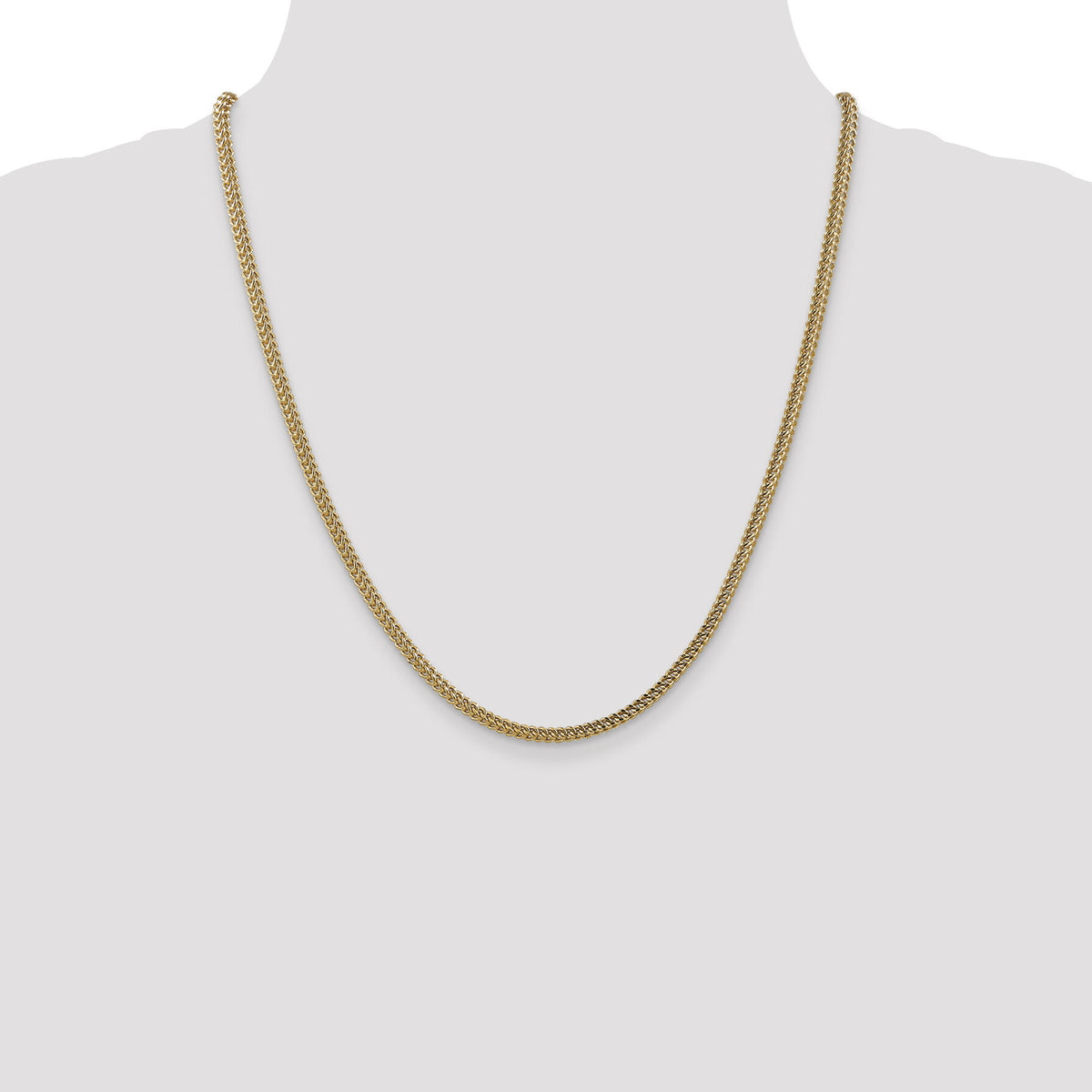 14k 3mm Semi-Solid Franco Chain-BC135-22