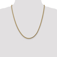 14k 3mm Semi-Solid Franco Chain-BC135-22