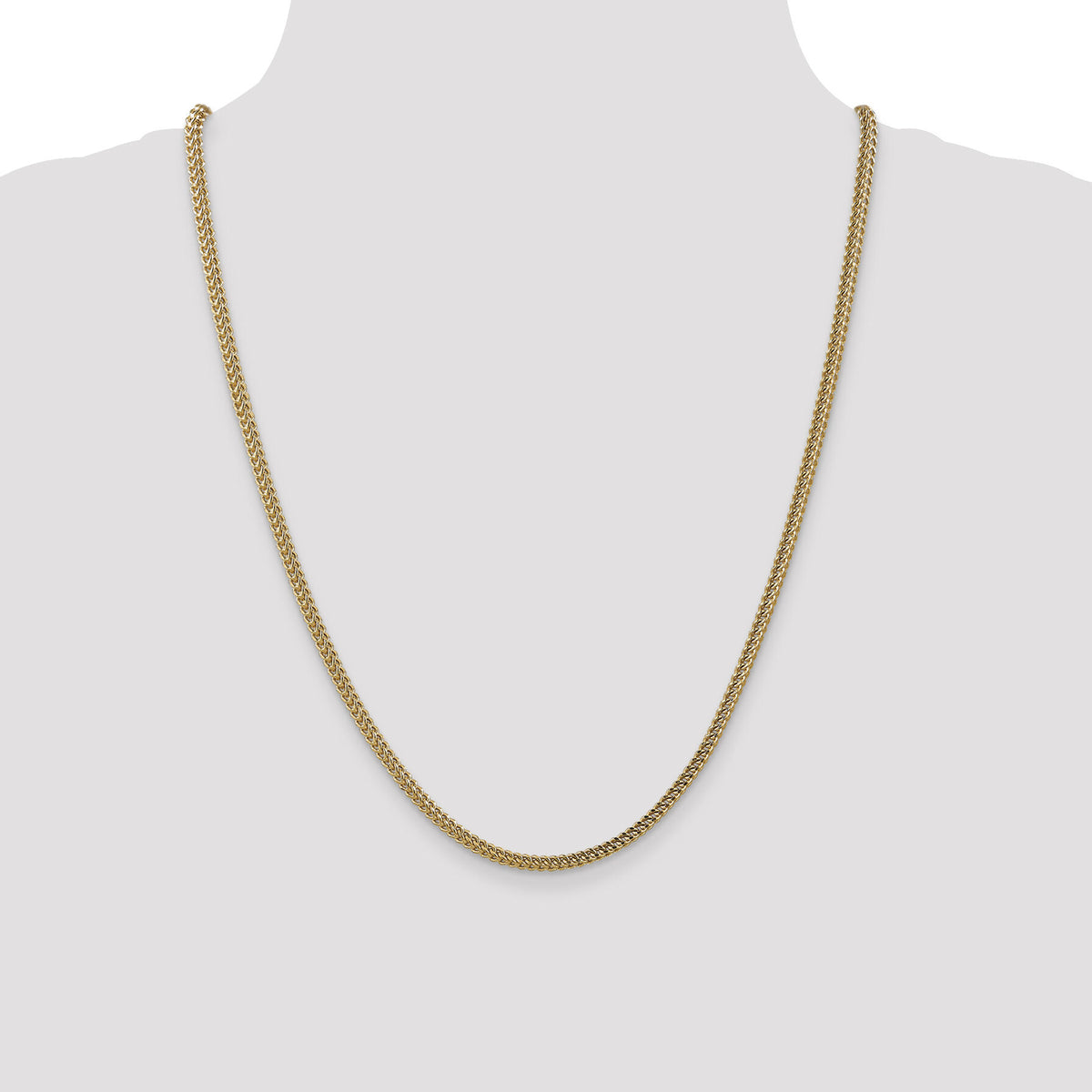 14k 3mm Semi-Solid Franco Chain-BC135-24
