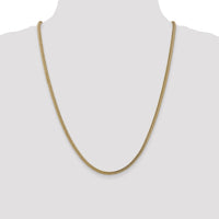 14k 3mm Semi-Solid Franco Chain-BC135-24