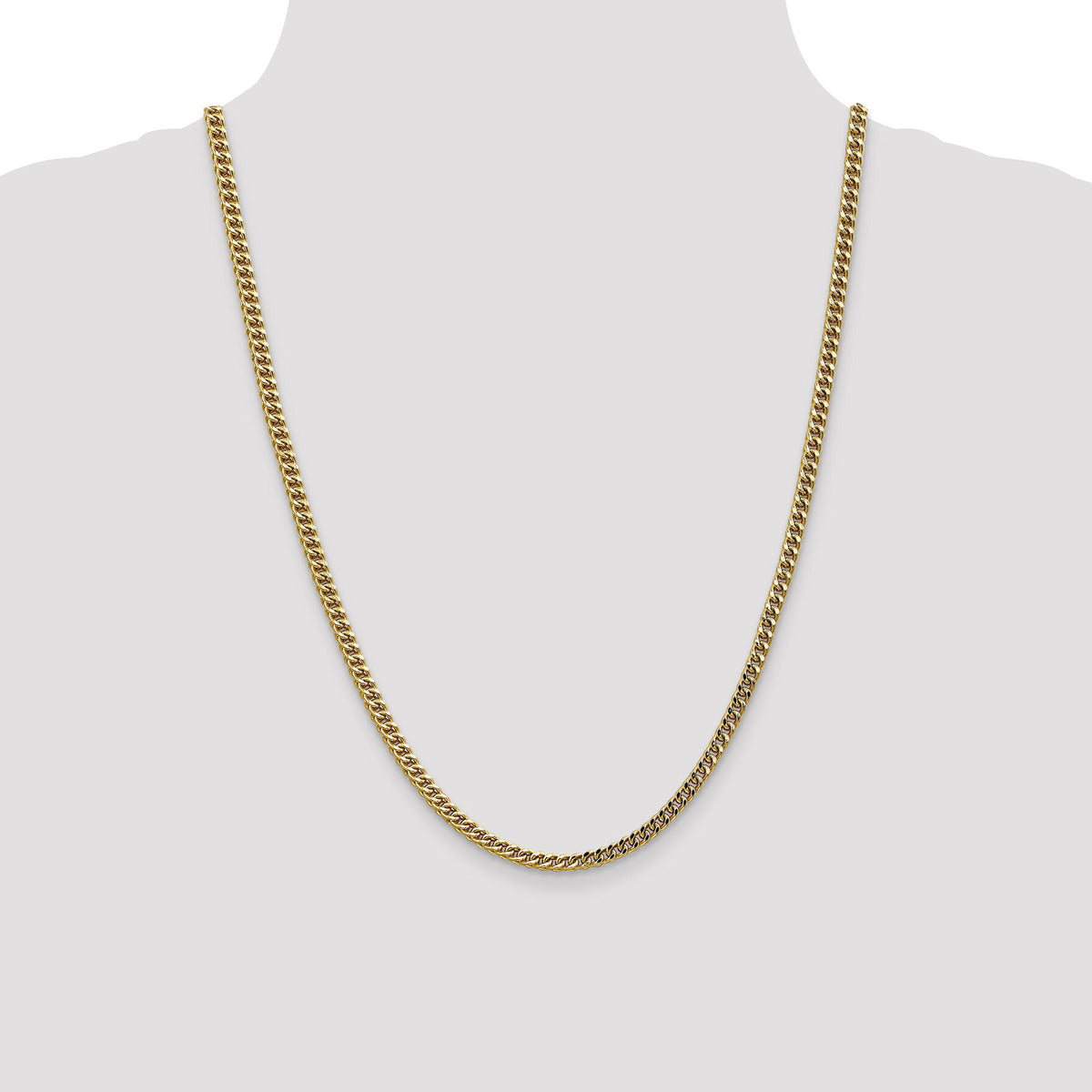14k 3.7mm Semi-Solid Franco Chain-BC136-24