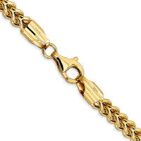 14K 28 inch 4.5mm Semi-Solid Franco with Fancy Lobster Clasp Chain-BC137-28