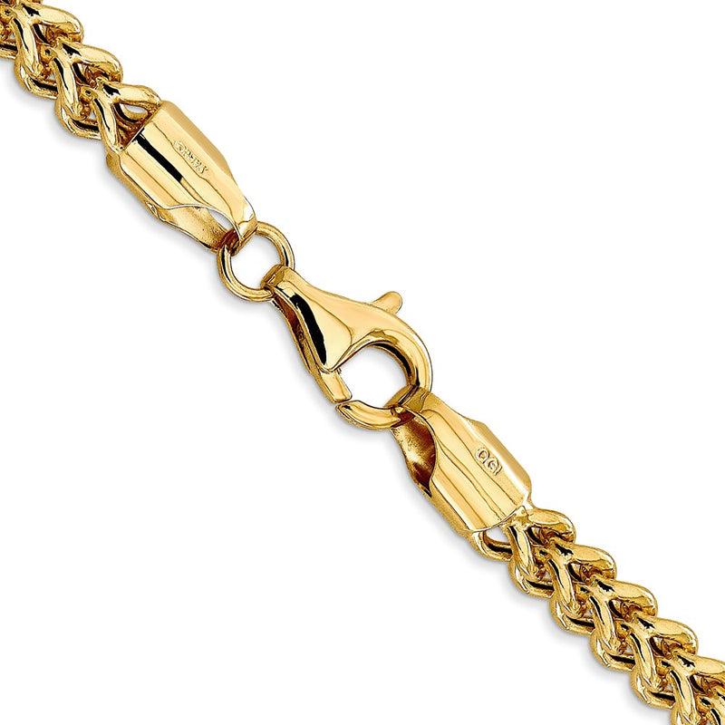 14K 28 inch 4.5mm Semi-Solid Franco with Fancy Lobster Clasp Chain-BC137-28