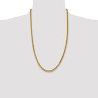 14K 26 inch 4.5mm Semi-Solid Franco with Fancy Lobster Clasp Chain-BC137-26