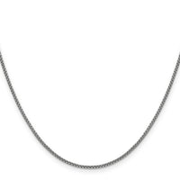 14k White Gold 1.5mm Semi-Solid Round Box Chain-BC138-20