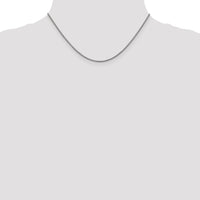 14k White Gold 1.5mm Semi-Solid Round Box Chain-BC138-16