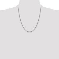 14k White Gold 1.5mm Semi-Solid Round Box Chain-BC138-22