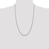 14k White Gold 1.5mm Semi-Solid Round Box Chain-BC138-26