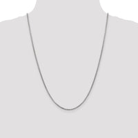 14k White Gold 1.75mm Semi-Solid Round Box Chain-BC139-24