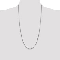 14k White Gold 1.75mm Semi-Solid Round Box Chain-BC139-28