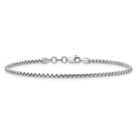 14k White Gold 1.75mm Semi-Solid Round Box Chain-BC139-8