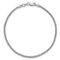 14k White Gold 1.75mm Semi-Solid Round Box Chain-BC139-8