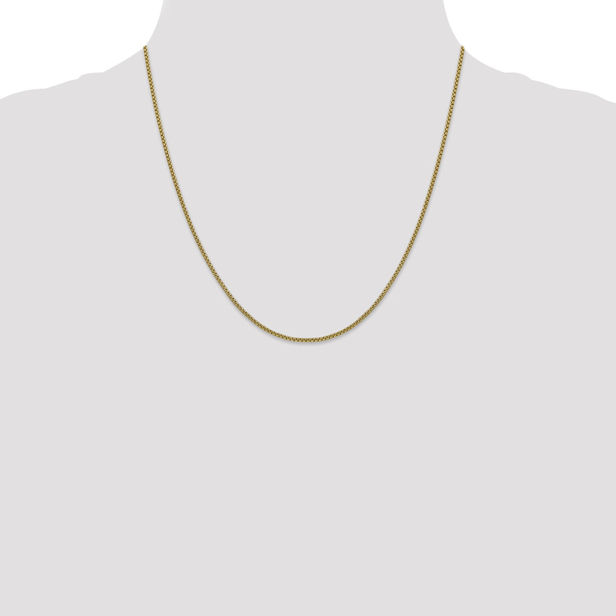 14k 1.5mm Semi-Solid Round Box Chain-BC140-20