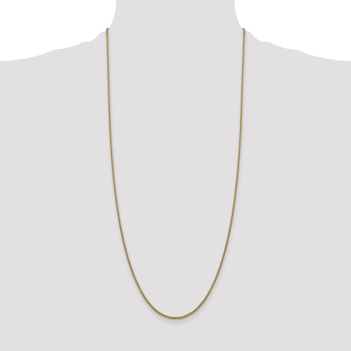 14k 1.5mm Semi-Solid Round Box Chain-BC140-30