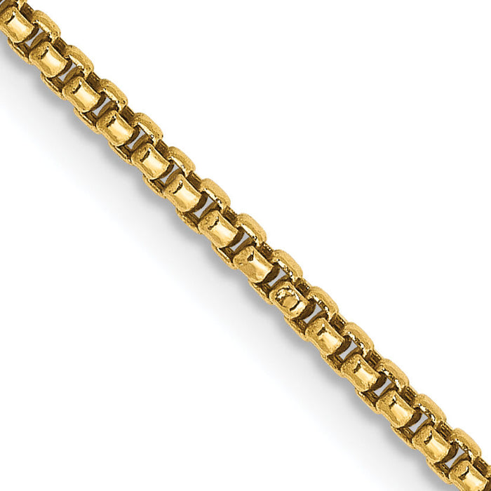 14k 1.5mm Semi-Solid Round Box Chain-BC140-22
