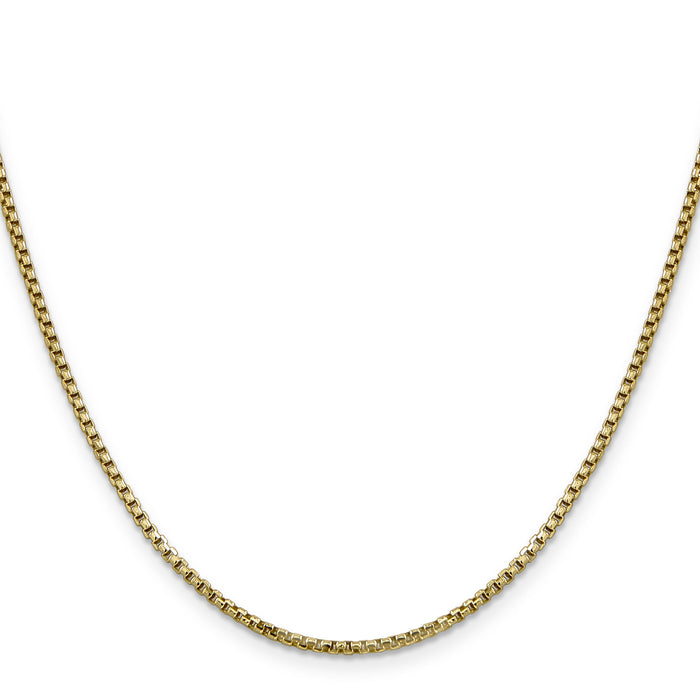 14k 1.75mm Semi-Solid Round Box Chain-BC141-16