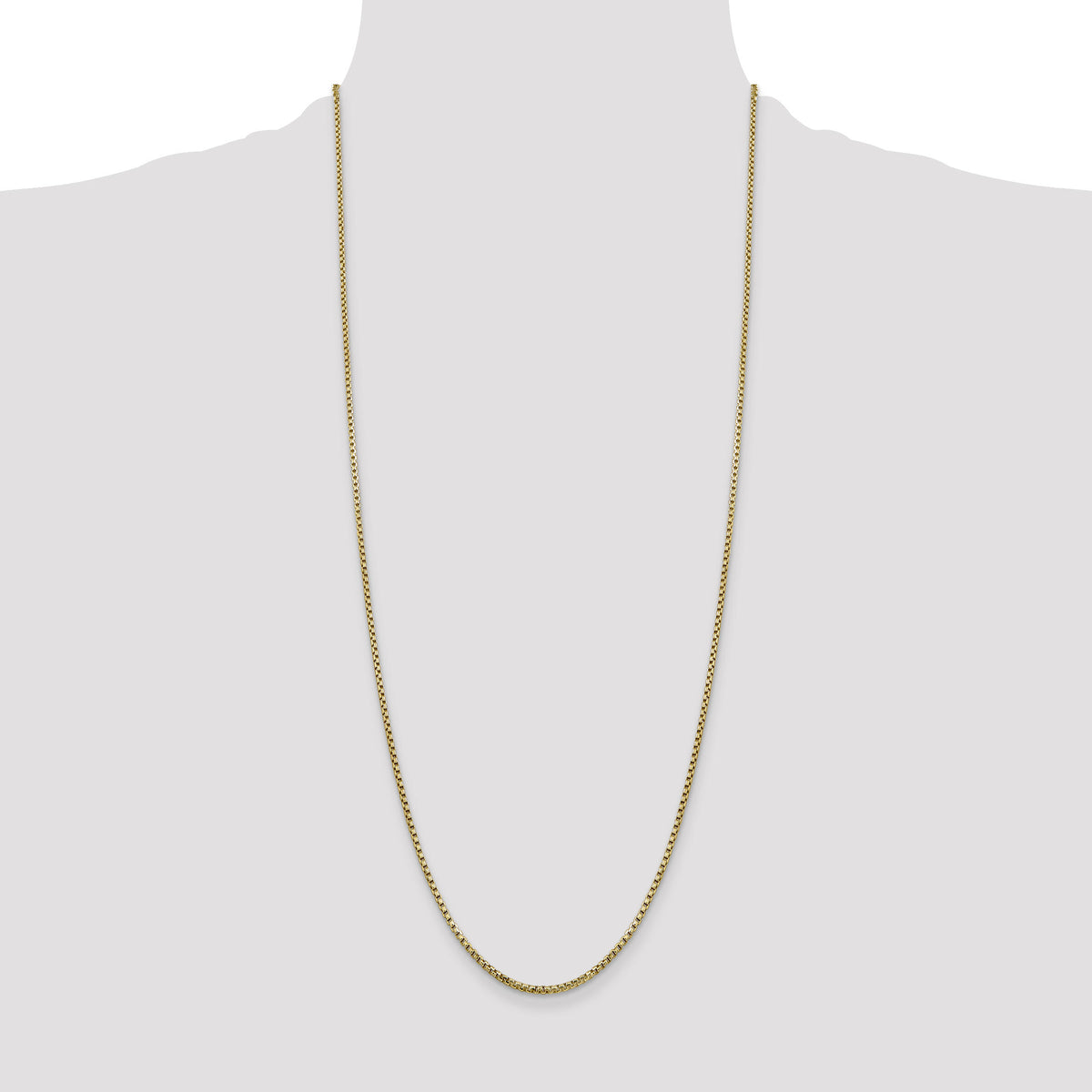 14k 1.75mm Semi-Solid Round Box Chain-BC141-30