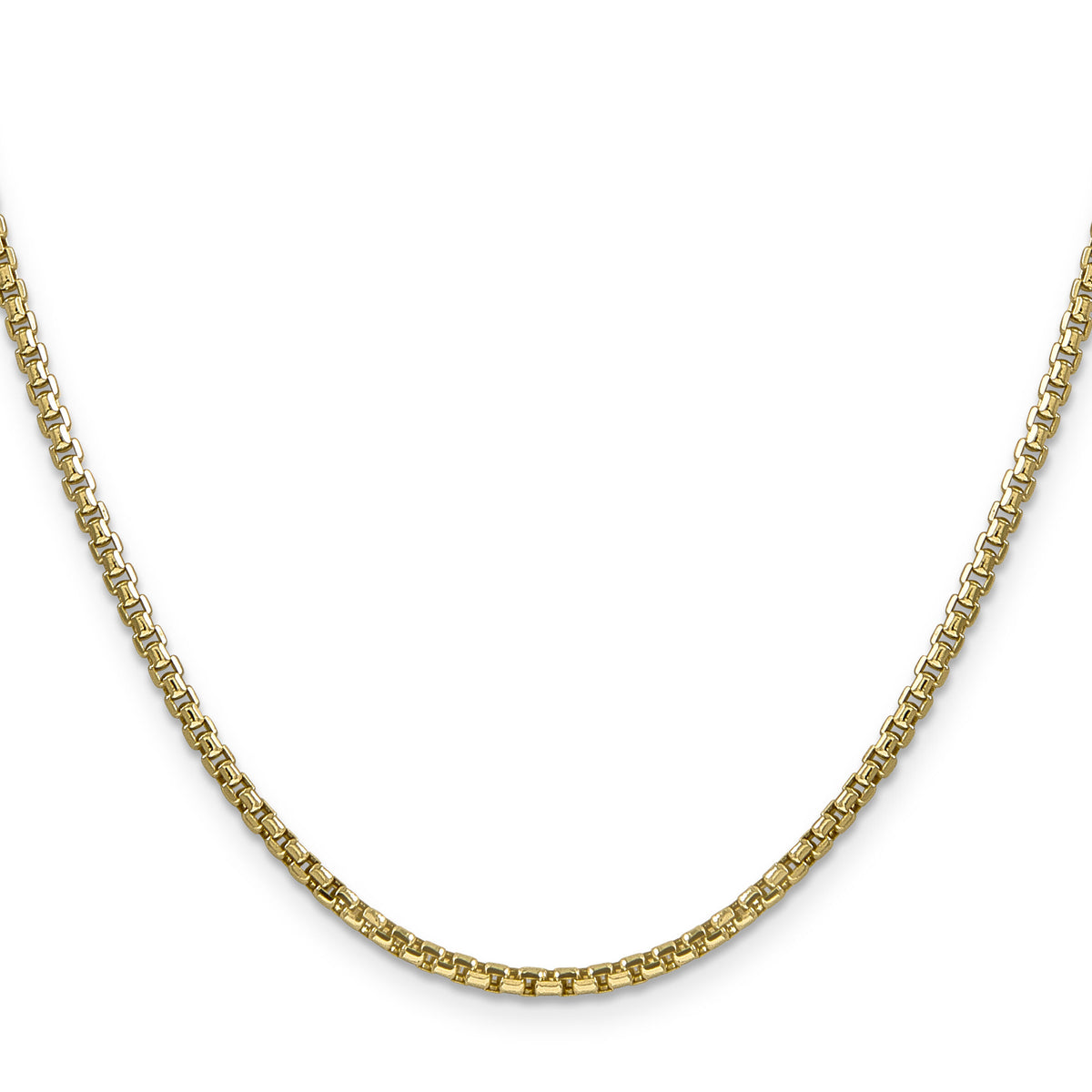 14k 2.45mm Semi-Solid Round Box Chain-BC142-28