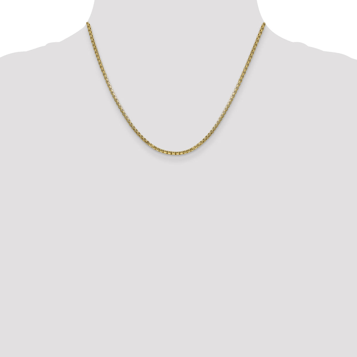 14k 2.45mm Semi-Solid Round Box Chain-BC142-18
