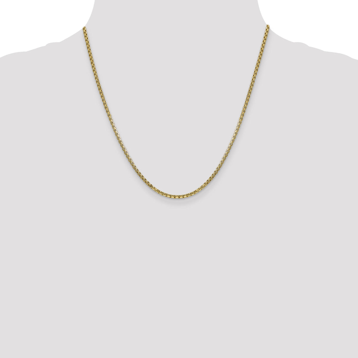 14k 2.45mm Semi-Solid Round Box Chain-BC142-20