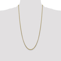 14k 2.45mm Semi-Solid Round Box Chain-BC142-28