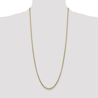 14k 2.45mm Semi-Solid Round Box Chain-BC142-30