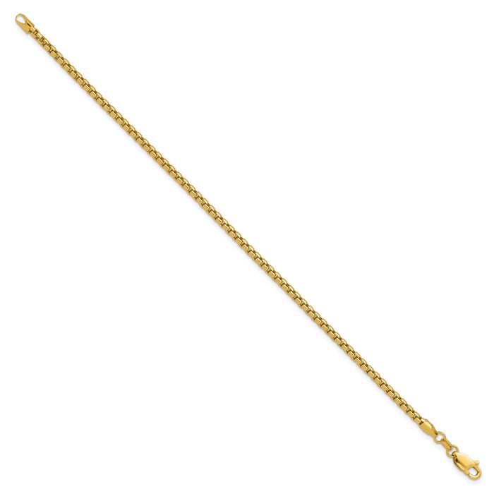 14k 2.45mm Semi-Solid Round Box Chain-BC142-8