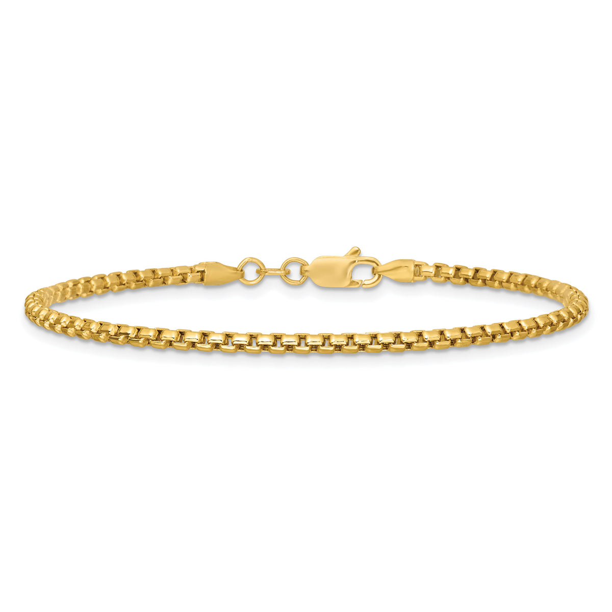 14k 2.45mm Semi-Solid Round Box Chain-BC142-8