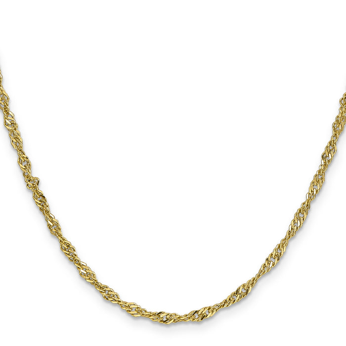 14k 2.75mm Lightweight Singapore Chain-BC149-24