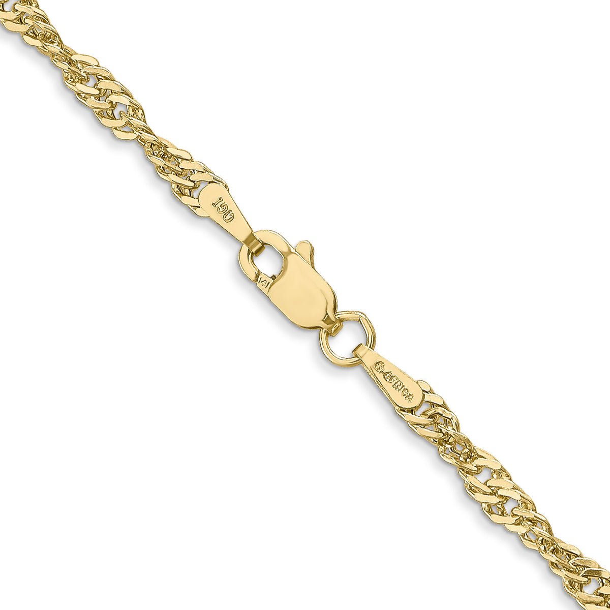 14k 2.75mm Lightweight Singapore Chain-BC149-20