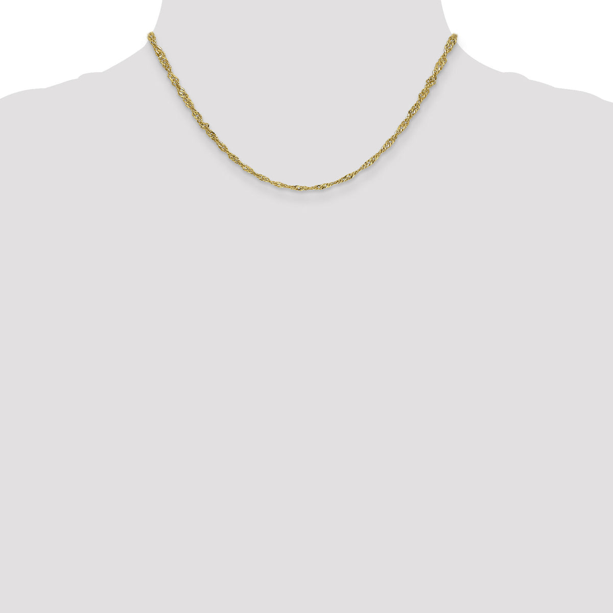 14k 2.75mm Lightweight Singapore Chain-BC149-16